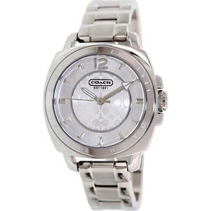 Women’s Coach Boyfriend Mini Silver Watch 34mm